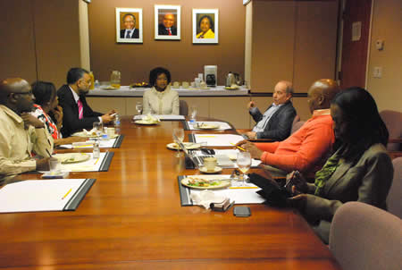 Meeting between Former Deputy President Ms. Baleka Mbete and Mr. Paul Simon