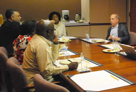 Meeting between Former Deputy President Ms. Baleka Mbete and Mr. Paul Simon