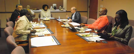 Meeting between Former Deputy President Ms. Baleka Mbete and Mr. Paul Simon