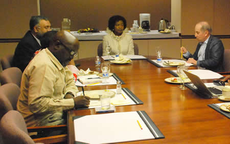 Meeting between Former Deputy President Ms. Baleka Mbete and Mr. Paul Simon