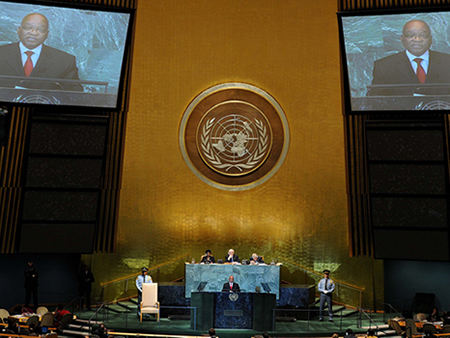 President JG Zuma addresses the 66th UN General Assembly